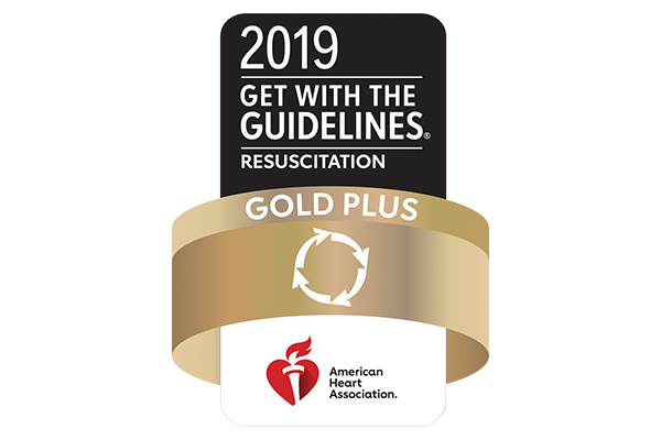 American Heart Association Get With the Guidelines Resuscitation Gold Plus Award Logo