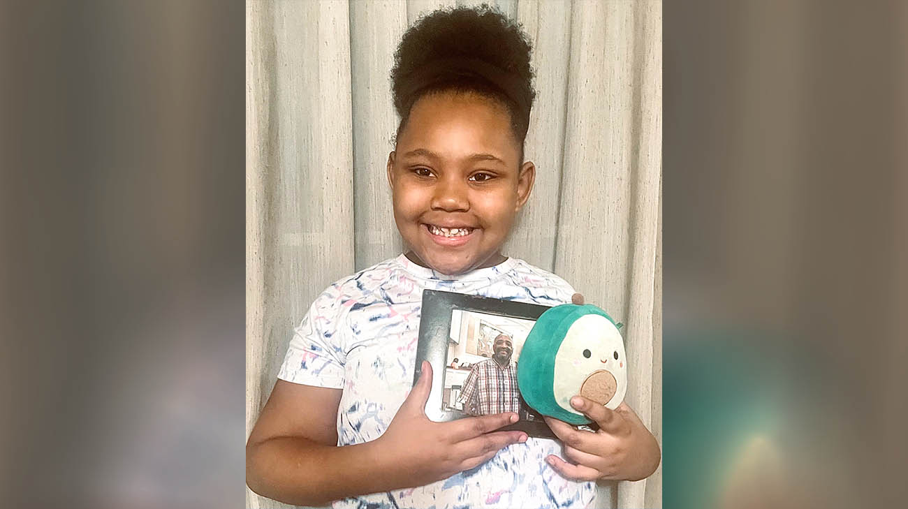 Lisa Schein gave Mireya an avocado plushie when they first met. Mireya sleeps with it every night and named it Maddy.