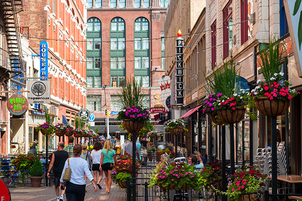 Downtown Cleveland's East 4th St. District